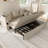 Modern Convertible Sofa Bed with Bluetooth Speakers, Daybed with USB Charging and Hidden Storage