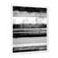 Bandes abstraites noires et blanches - Peinture sur toile-1131720715-1131720708