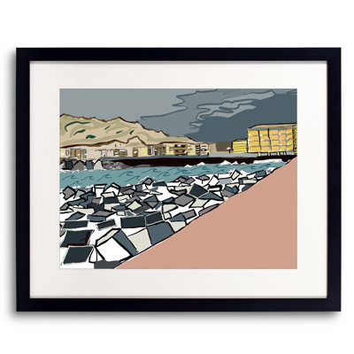 San Sebastian Rocks Print by Deborah Blum