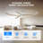 52 Inch Ceiling Fan With Led Night Light High Air Volume-358576117