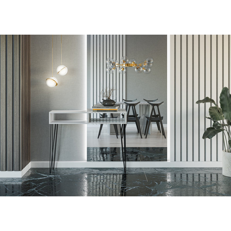 Mare 110cm Console Table, White Gloss