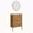 Wall-Mounted Shoe Cabinet With Mirror