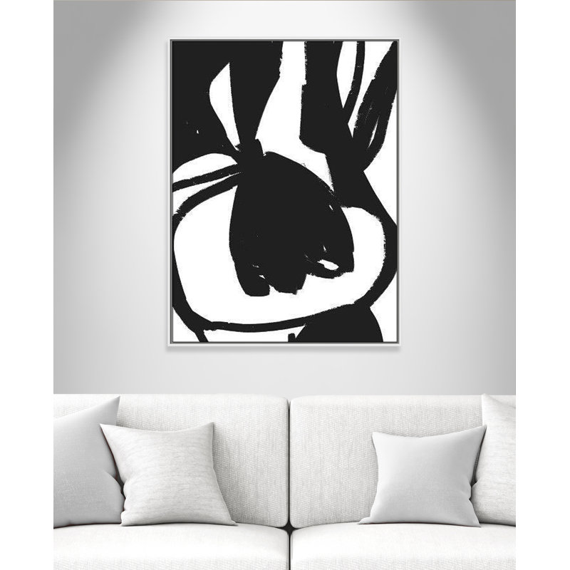 Reproduction de tulipes suspendues encadrées sur toile par Leah Straatsma, Blanc, H 41,5 po x l 31,5 po x P 2 po