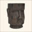 Table d'appoint d'extérieur Moai Head