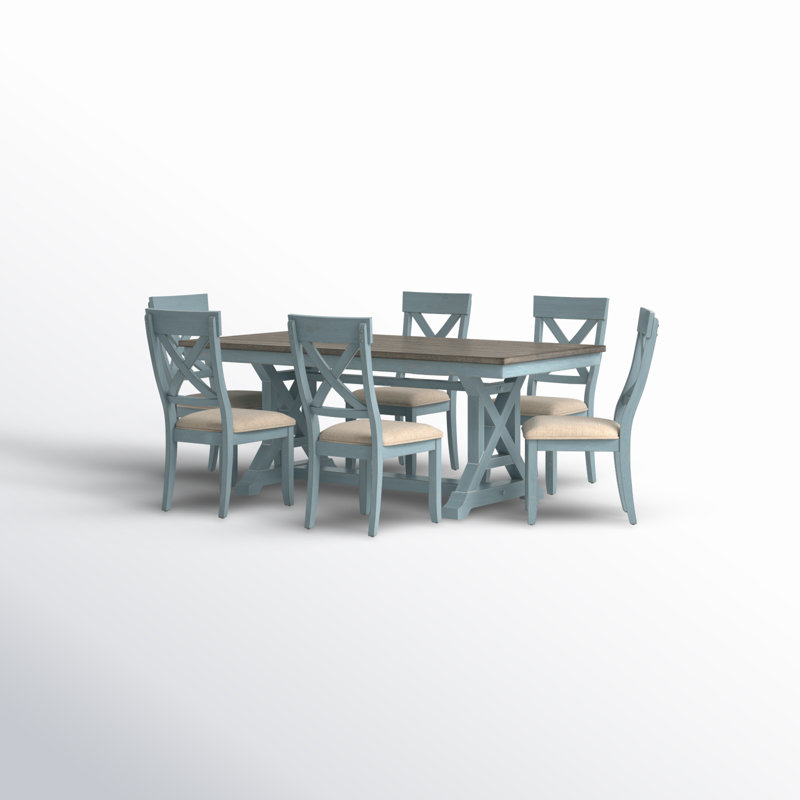Ensemble repas pour 6 personnes Daker, Bleu / gris