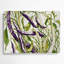 Art mural en métal beige, légumes et haricots