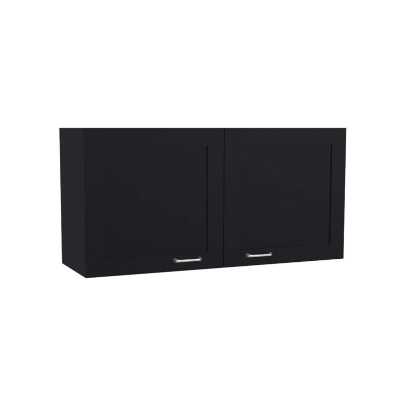 Wall Cabinet, 2 Doors, Black