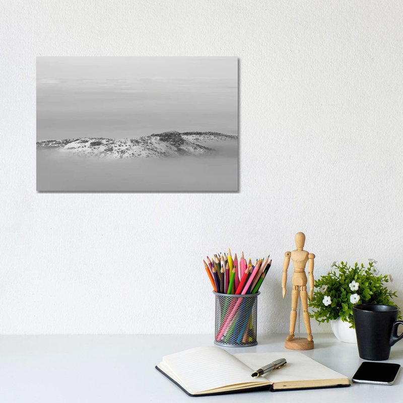 Island In The Sky Bw - Wrapped Canvas Print, 20.32cm H x 30.48cm W x 1.905cm D