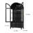 Freestanding Arch Display Cabinet with 3-Colour Light Modes and Motion Sensor-383128103