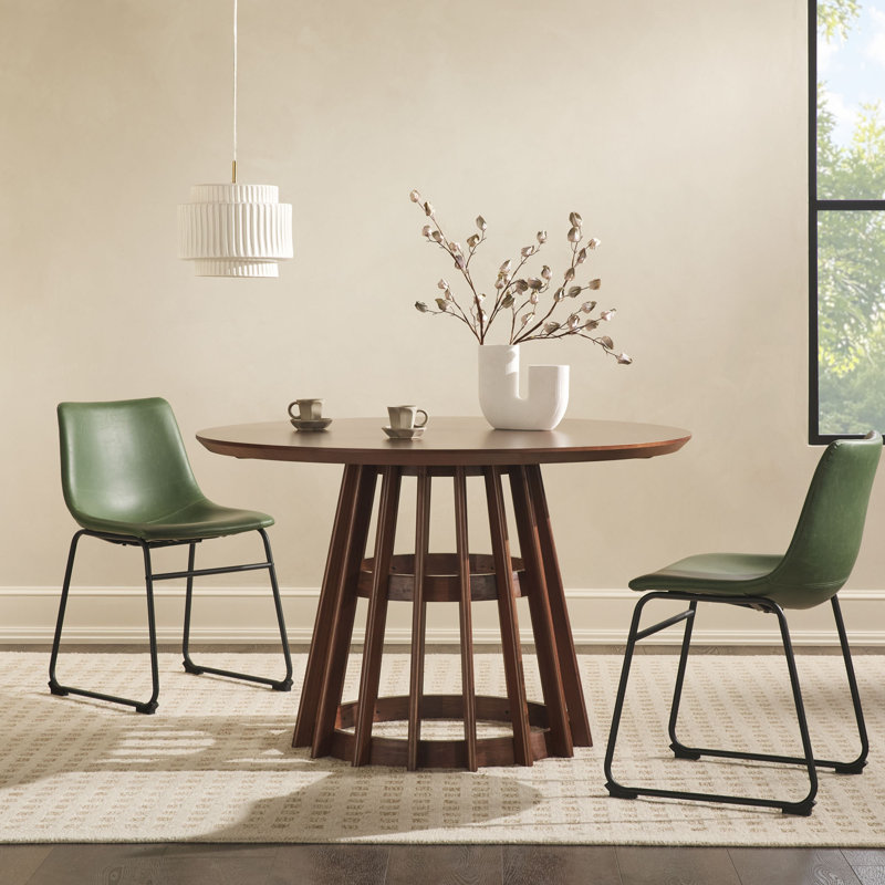 Johnesha 47.5" Pedestal Dining Table, Brown