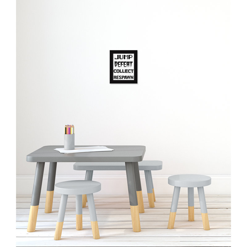 «Gaming Rules 1», impression sur papier, H 12 po x l 10 po x P 0,63 po, Cadre noir