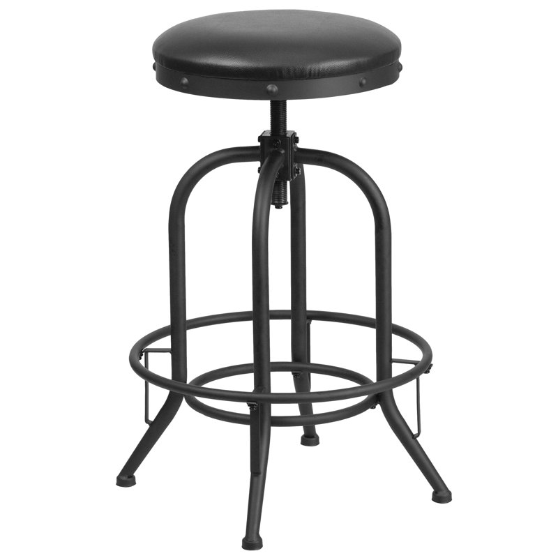 Tabouret de cuisine à hauteur de comptoir de 24 po avec siège pivotant en LeatherSoft Danita - chaise de cuisine, 30"