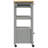 vidaXL Kitchen Trolley MONZA 18.9"x15.7"x34.8" Solid Wood Pine-1835410093