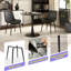 Chaises de salle à manger rembourrées de style moderne Mid-Century en cuir-903607330-887895820