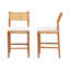 Ensemble de tabouret de comptoir 2 pièces bali & pari Chatura en rotin naturel et bois d'acajou-1273109015