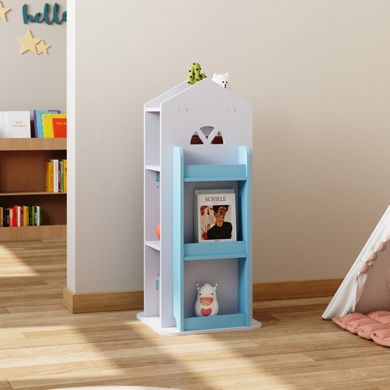 Bookcase, White/Blue