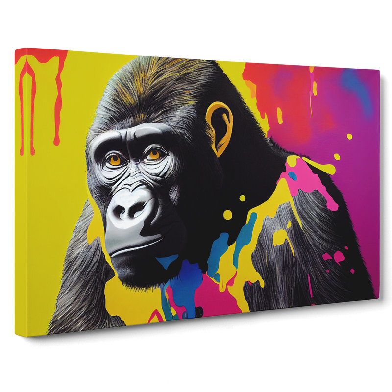 Gorilla Splash Vol.1 Abstract - Wrapped Canvas, 40cm H x 60cm W x 3cm D