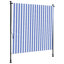 Store extérieur vidaXL bleu et blanc-98912585-98912589