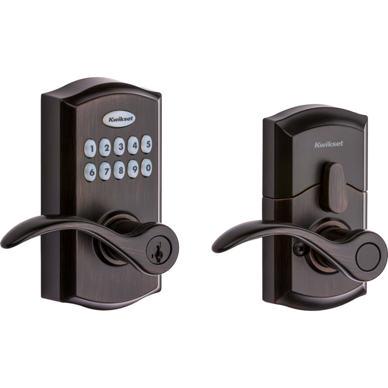 SmartCode 955 Commercial Grade Electronic Door Lever SmartKey, Venetian Bronze