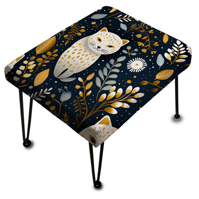Kalisz - Animal Print Rectangle Ottoman