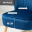 Brookeville Velvet Barrel Chair with Footstool-1785503377