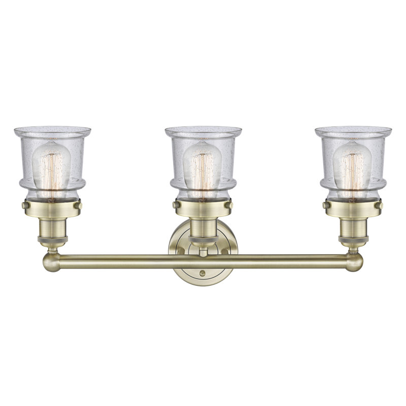 Cailen 3 - Light Dimmable Vanity Light, Seedy, Antique Brass