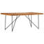 Ancheta Mango Rectangular Wood Top Dining Table-1576631949