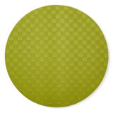 Black Check Faux Leather Placemat