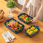 Ensemble de 3 plats à four en céramique bleue à émail réactif, 45 oz/64 oz/92 oz-135092906