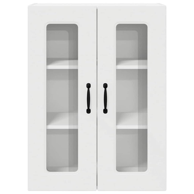 Vidaxl Kitchen Wall Cabinet Sonoma Oak 60 X 31 X 80 Cm Engineered Wood, White, 80cm H x 60cm W x 31cm D