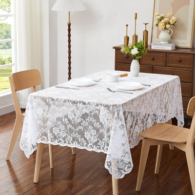 Daniyah Floral Wedding Lace Tablecloth