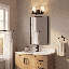 Éclairage pour salle de bain 2 lumières Savon House Eaton en noir mat avec accents laiton chaud-2107429546-2107429548