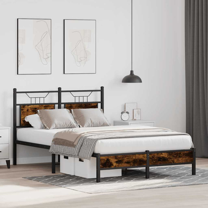 Bed, Smoked Oak, 120 x 200cm