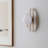 Tivoli 12" Modern Minimalist 1-Light Ovoid Marble Stripe LED Wall Sconce