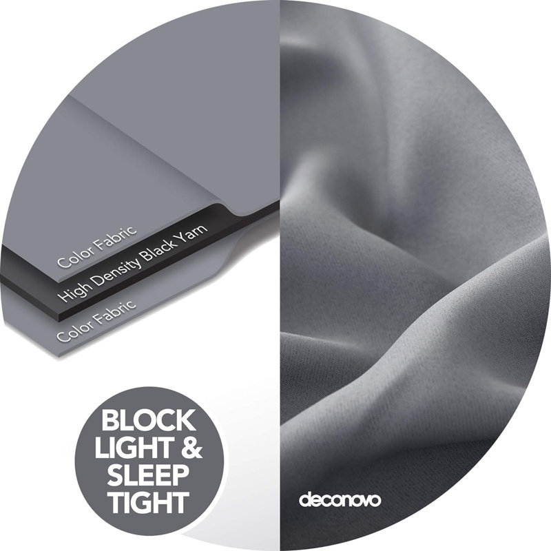 Tab Top, 140cm wide x 245cm high, Light grey