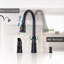 Robinet de cuisine rétractable noir mat avec douchette rétractable, robinet d'évier de cuisine, robinet pour évier de cuisine, distributeur de savon, acier inoxydable