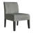 3 Piece Set Kolar Accent Slipper Chairs and Tall End Table