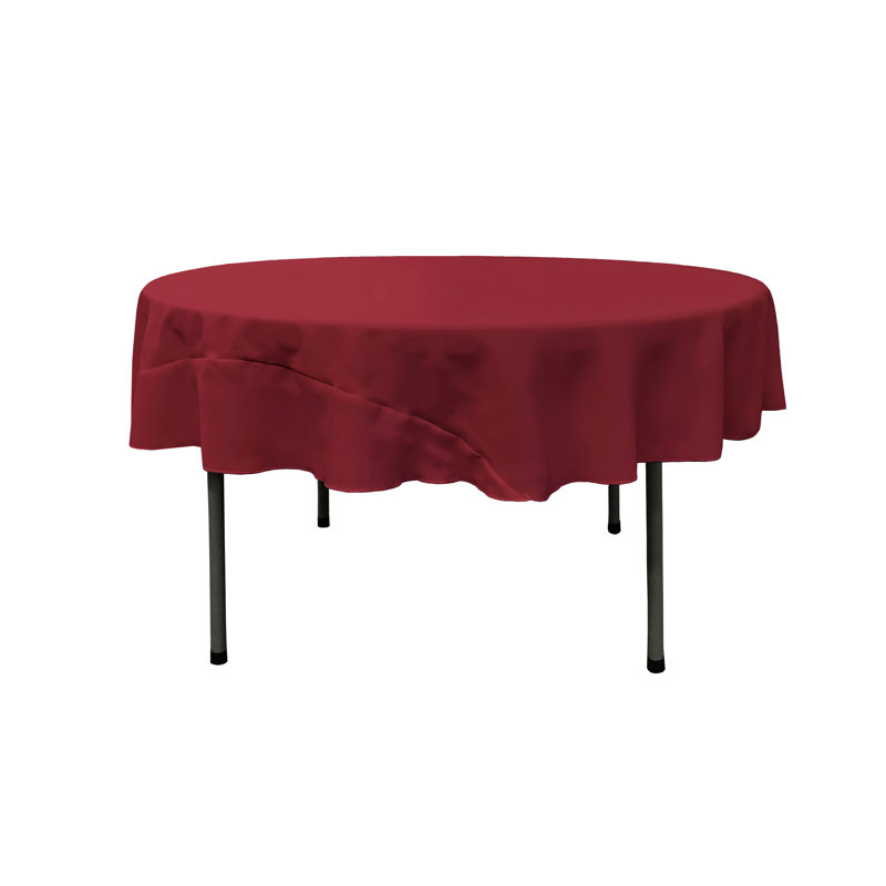Nappe unie de couleur unie - Basics by Wayfair ™, Canneberge, Rond 72 po