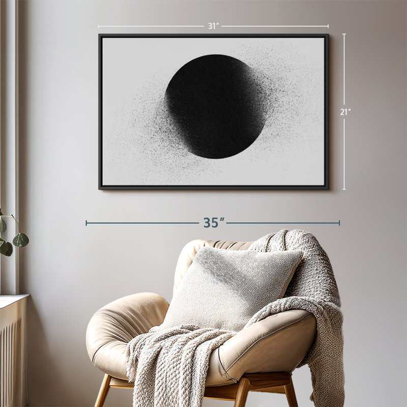 Abstract Geometric Circle Canvas Print, 31" H x 21" W