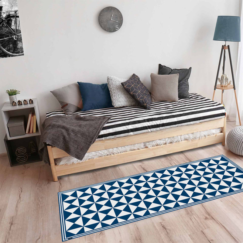 Neve Non-Slip Geometric Indoor Doormat, 180 x 68 cm