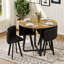 Ensembles de table de salle à manger peu encombrants, plateau en MDF, rustique moderne pour petite cuisine