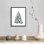 Reproduction d’art sur toile, "Blue Spruce II" par Grace Popp