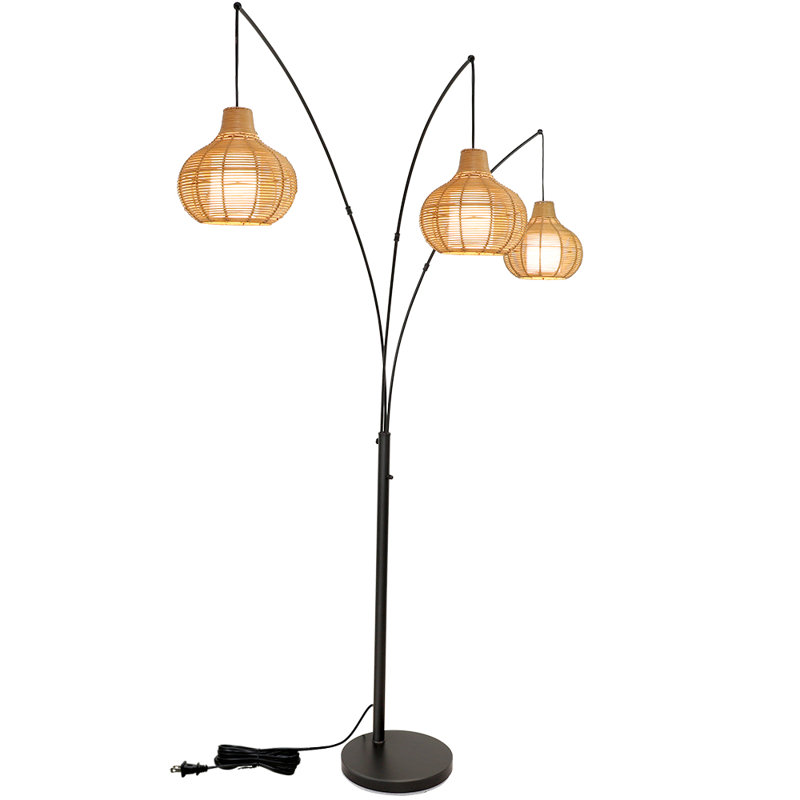 Halima 90'' Black Tree Floor Lamp