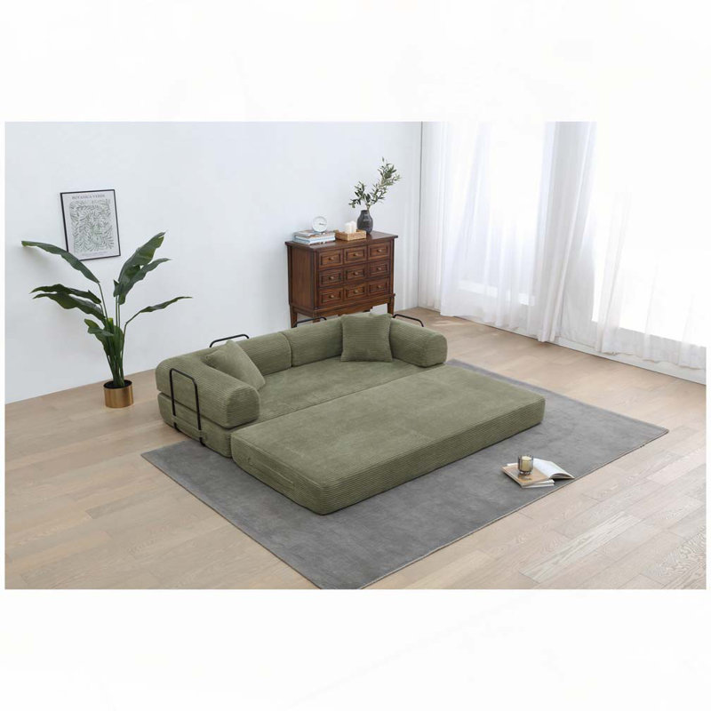 Ebern Designs Convertible Sleeper Sofa Bed ,Folding Mattress Couch ...