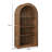 78.74" Tall Arched Bookcase, Mid Century Modern 4-Tier Arched Storage Bookcase With Open Display Storage Shelf For Dining Room, Living Room,Bedroom (Brown)