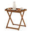 Rectangular Shorea Solid Wood Outdoor Bistro Table - 62.2 cm W 40.1 cm D