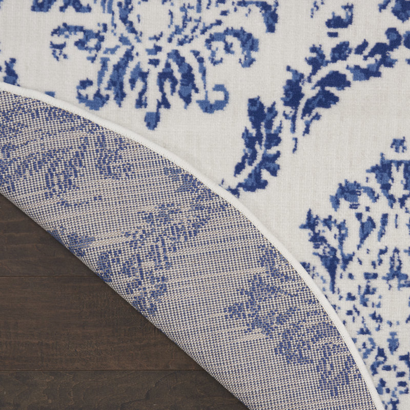 Goda Floral Indoor Rug, Round 8'