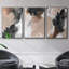 «Unbleached Neutrals IV», ensemble de 3 reproductions encadrées sur toile-91887049-91887047