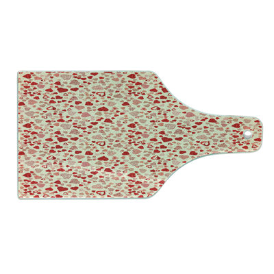 East Urban Home Glass Vintage Valentine Cutting Board