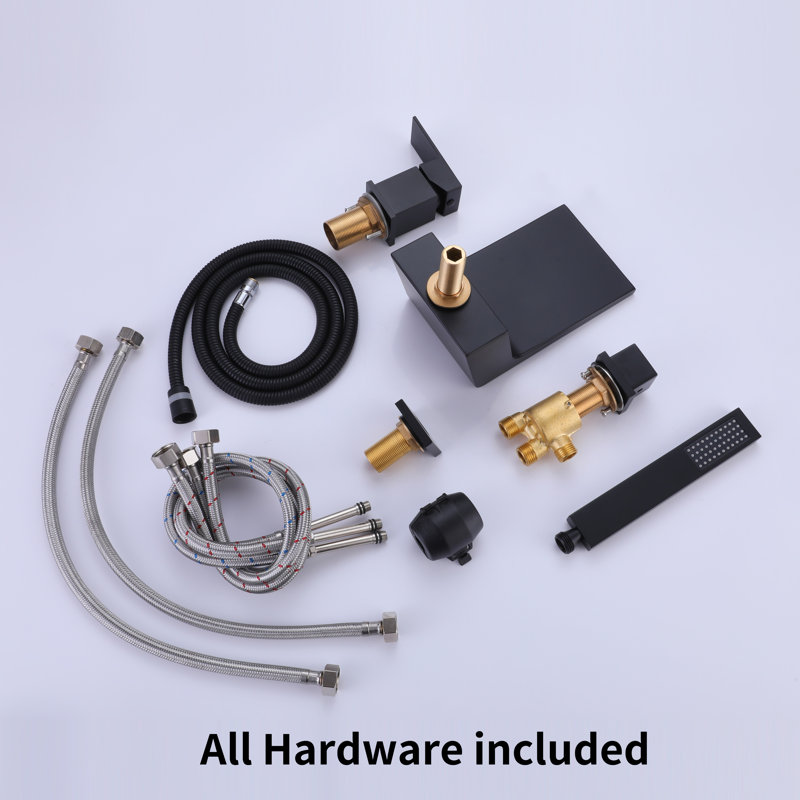 1 Handle Deck Waterfall Faucet with Diverter